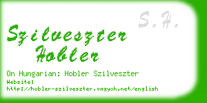 szilveszter hobler business card